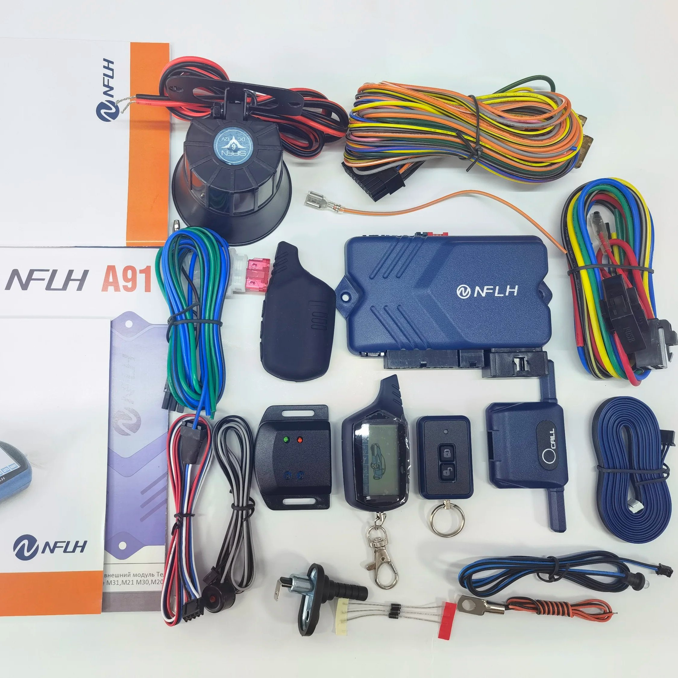 NFLH Dialog A91 Remote Control Car Alarm Anti-Theft System Suit for Starline A91 Car Alarm System
